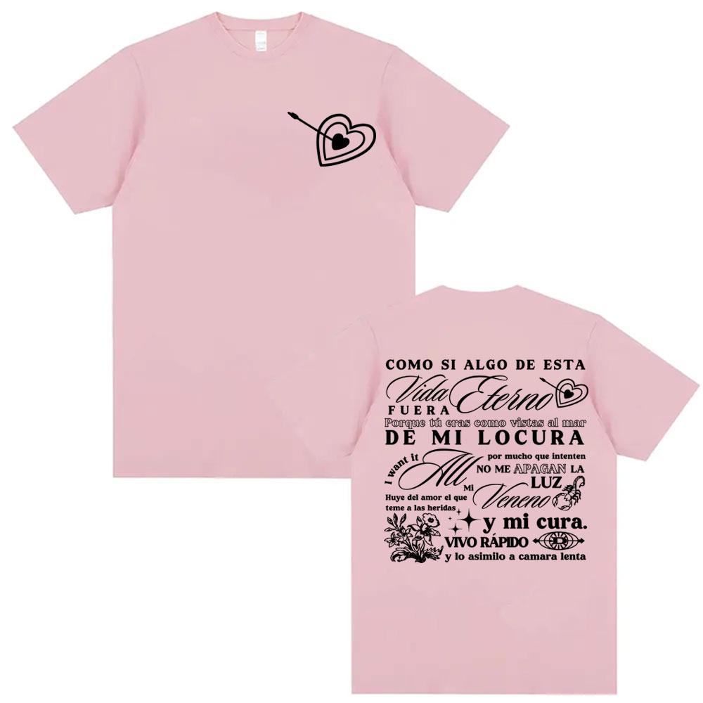 Rapper Delaossa Album Letters Print Tshirts Men Women Casual 100 Cotton Oversized T Shirt Harajuku Hip Hop High Street Tshirt