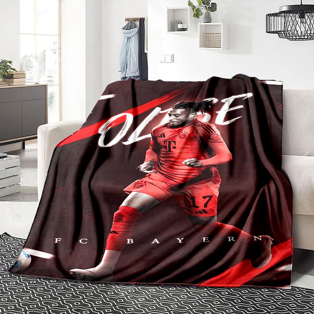 Dynamic Soccer Celebration Blankets Flannel Printed Breathable Warm Throw Blanket for Home Office Bedspreads 0708a47