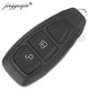 Jingyuqin 10pcs 2/3 Buttons Remote Car Key Shell For Ford Focus C-Max Mondeo Kuga Fiesta Galaxy S-Max B-Max Keyless Case Replace