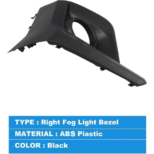 FASTCHE Fog Light Bezel for Subaru Crosstrek 2018 2019 2020 Front Bumper Driving Lamp Trim Cover w/Fog Light Hole Replacement OE # 57731FL092 (RH