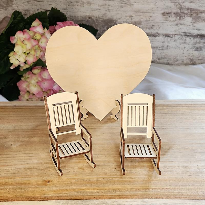 Graduation Wedding Memorial Sign Our Loved Ones Remembrance Memorial Sympathy Gift Wooden Plaque With Chairs