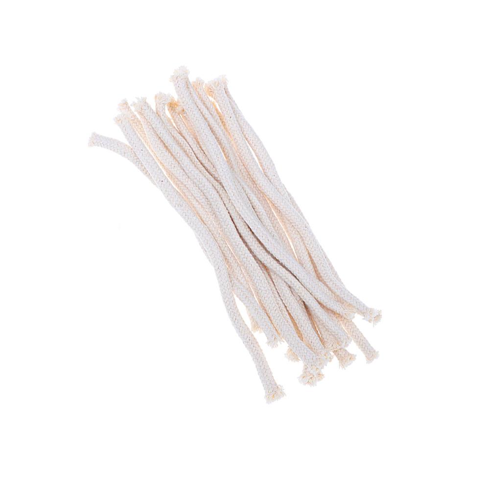 Docht für Alkohollampen, Ersatzdocht, rund, 5 mm, geflochten, für Öllampen und Kerzenherstellungszubehör, handgefertigte DIY-Kerze