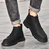 Mode Vielseitige Herren Stiefeletten Business Kleidung Schuhe Lässig Echtes Leder Leder Schnürschuhe Britischer Stil Chelsea Boots Herren