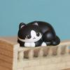 Limited Edition Mini Cartoon Kitten Figurine - Adorable Collectible Pet Cat