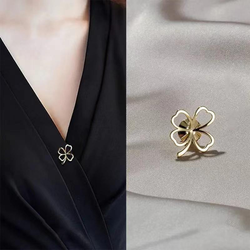 Elegant Anti-Exposure Bow Brooch Button for Shirts