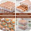2 Layer Stackable Egg Storage Container Clear Drawer Type Refrigerator Egg Holder with Capacity 60 Eggs Organizer