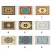 90*110mm Floral Pattern Cup Mat Multicolor Mini Floor Coverings Gift Miniature Weaving Rug
