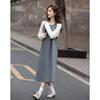 Demana Women's Spring Hooded Embroidered A-Line Dress