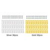 30PCS Lawn Blade For Worx Landoid Lanmower WG754E WG791E Sharp Stainless Steel Replacement Blade Titanium Plating Rustproof