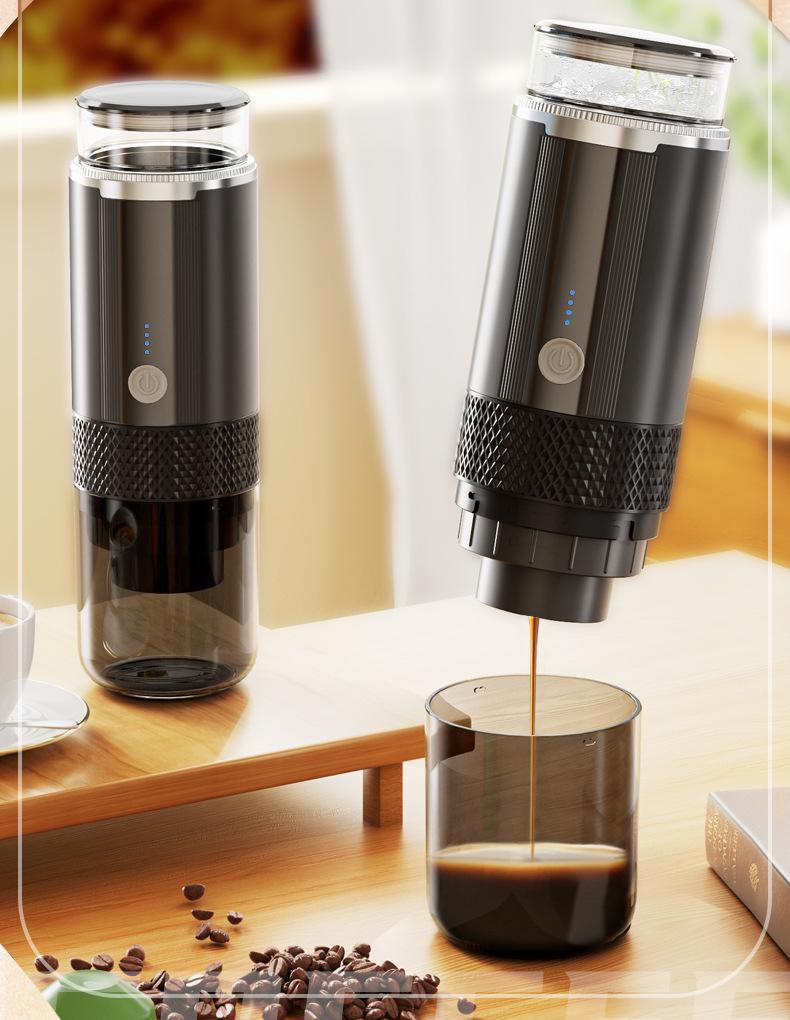 Portable Wireless Electric Coffee Maker for Home, Car, and Outdoor Use - Compatible with KCUP Capsules