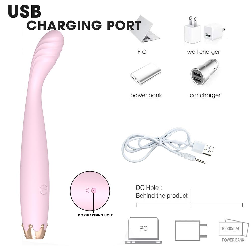 10 Modes Female Masturbator Long and Thin Vibrators for Women Massager G Spot Vibrator Sex Toy for Women Clitoris Stimulation