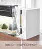 Yamazaki Industries Aquarium Side Storage Box White Tower with Cable Box 1891 (Yamazaki) [Finished Product] W16×D30×H36cm Lid, Two-Layer