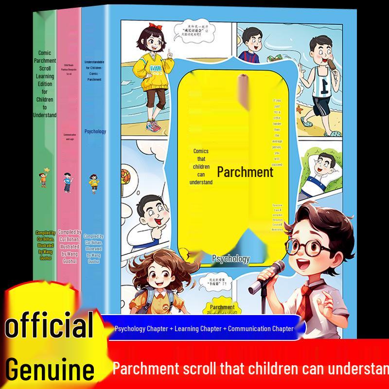 Children s Manga Parchment: Easy-to-Understand Stories in 3 Volumes for Fun Reading