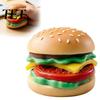 Stress Relief Squeeze Toy Hamburger Toy, Food Shape Slow Rising Fidget Realistic Office Relievers Soft Burger Sensory for Anxiety Toys