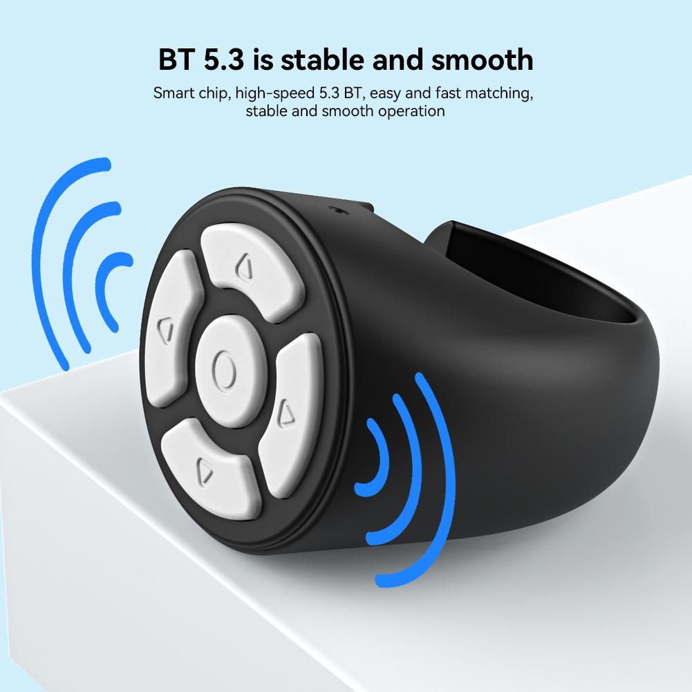 Control Scrolling Portable Remote Blutooth Finger Remote Mobile Phone Video Remote Control Selfie Stick Automatic Page Fingertip Camera Controller