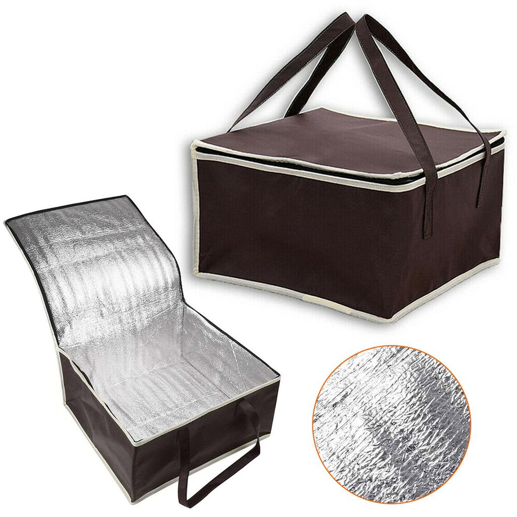 44*44*25cm Potravinové termoizolační tašky na teplé a studené jídlo Taška na rozvoz pizzy Vodotěsná Kempingová ohřívací/chladicí termotaška Sada