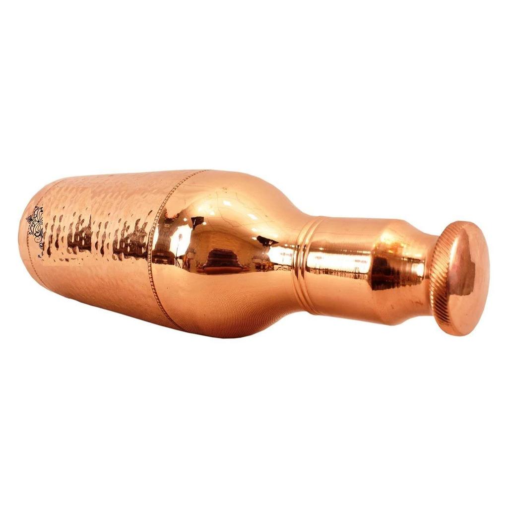 Pure Copper Drinkware Gift Set of Cocktail Design 1 Bottle & 2 Glass with Gift Box, Gift Item for Diwali, Bithday & Parties, Bottle