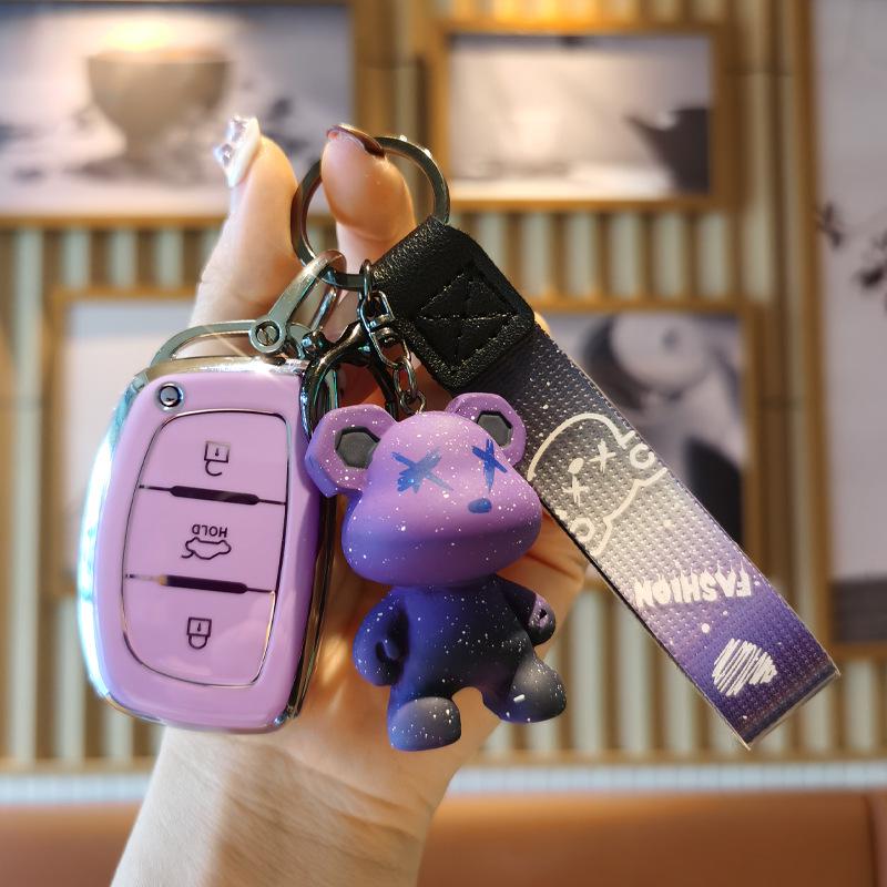 Modern Key Bag Compatible with Mingtu ix35, ix25, Langdong, Lingdong, Tucson, Sonata 9, Rena - Car Cover Buckle