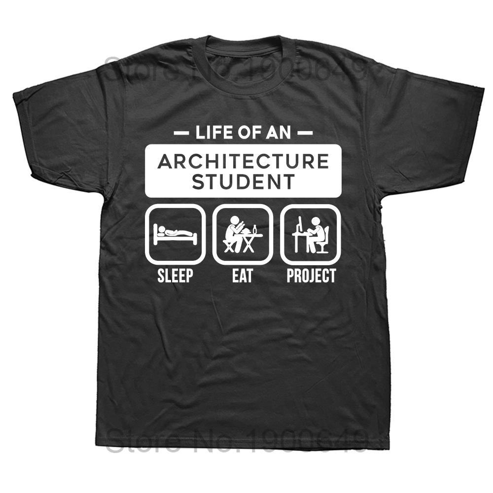 Architect Brain Architecture Students T Shirt Summer Graphic Cotton Streetwear Short Sleeve Birthday Gifts Tshirt Mens Clothing