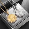 Classic Catholic Virgin Mary Square Pendant Necklace for Men Women Christian Religious Prayer Amulets Jewelry Gifts
