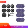 2 Zoll 50MM Fächerscheibe Farbe Rostentferner Scheibe 2/12/22 Stück für Geradschleifer Schwarzes Schleifrad Abstriifscheibe Abstriifrad