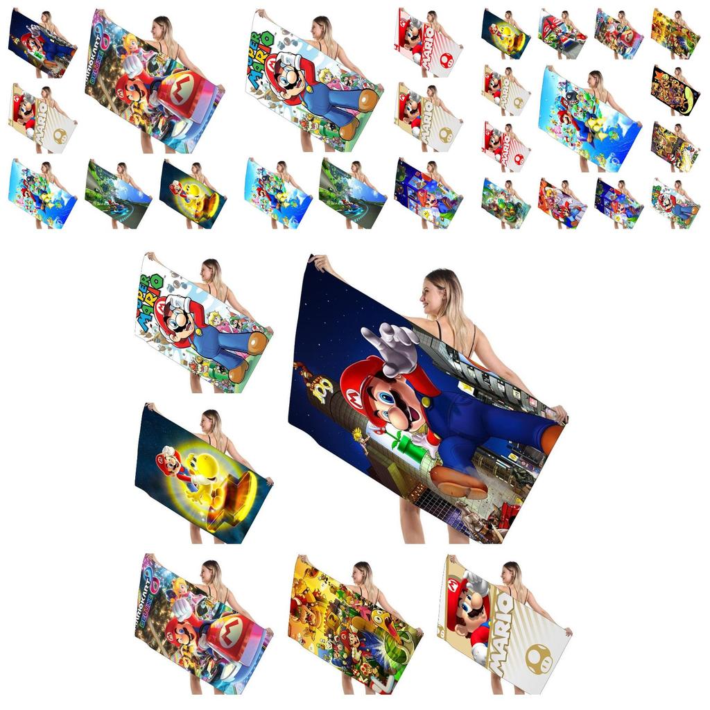Children's Mario Beach Towel Super Soft And Absorbent!
