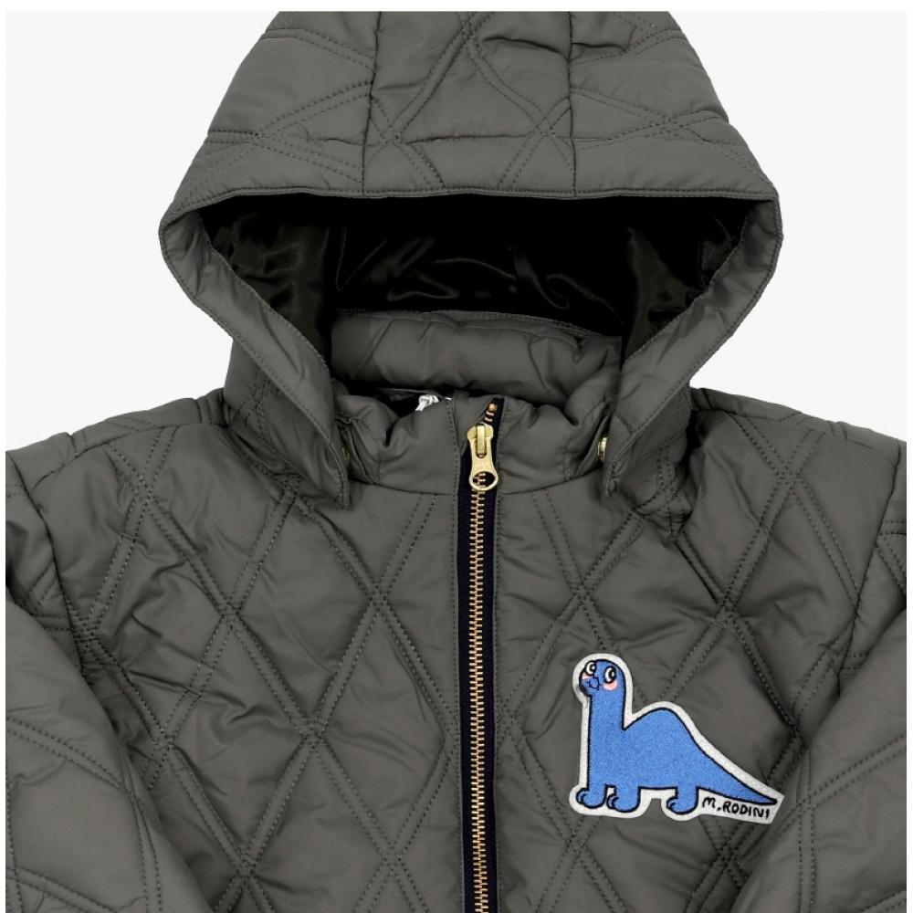 Mini Rodini Dino Patch Quilted Parka Kids Jacket 2571010397