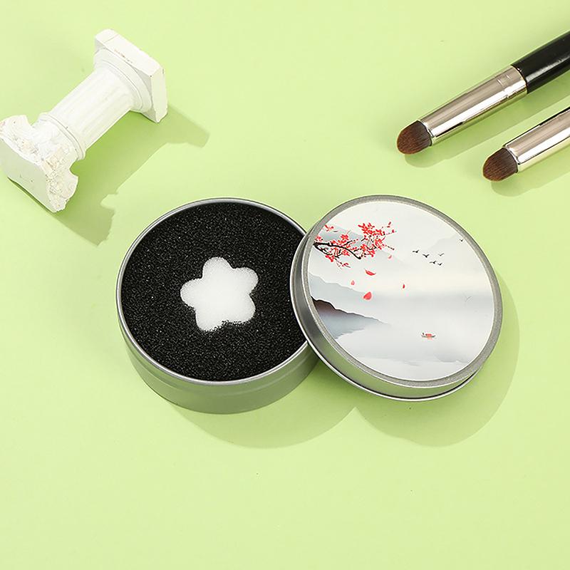 

1Pcs Makeup Brush Dry Cleaner Box Double Use Eye Shadow Brushes Color Remover Sponge Brush Washing Scrubber Clean Kit