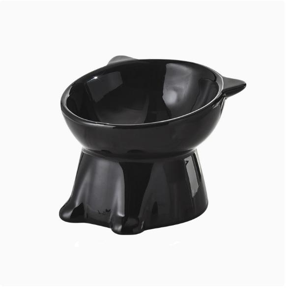 

Black White Cat Bowl Cat Bowl Pet Bowl Pet Supplies Cat Bowl Dog Bowl New Cat and Dog Universal Pet Bowl чорний