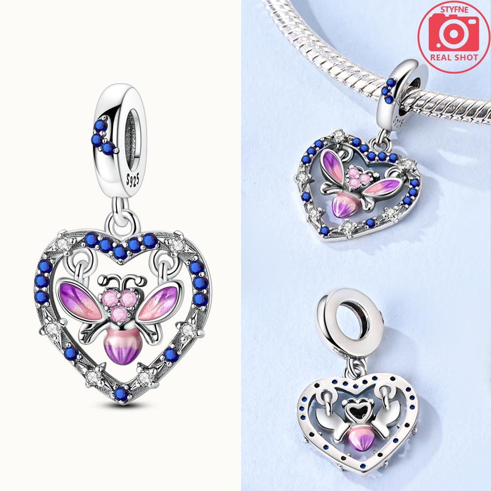 Koper Goud Gloei in het Donker Vuurvliegje Hanger Past op Armband Vrouwen Doe-het-zelf Hanger Voor Sieraden Maken Cadeaus