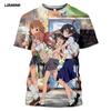Summer Style T-Shirt Men Women T-shirt 3D Print Anime Game A Certain Scientific Railgun T Harajuku T Shirt Clothing