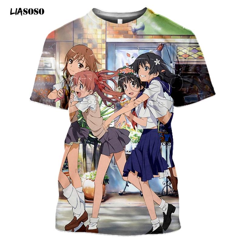 Summer Style T-Shirt Men Women T-shirt 3D Print Anime Game A Certain Scientific Railgun T Harajuku T Shirt Clothing