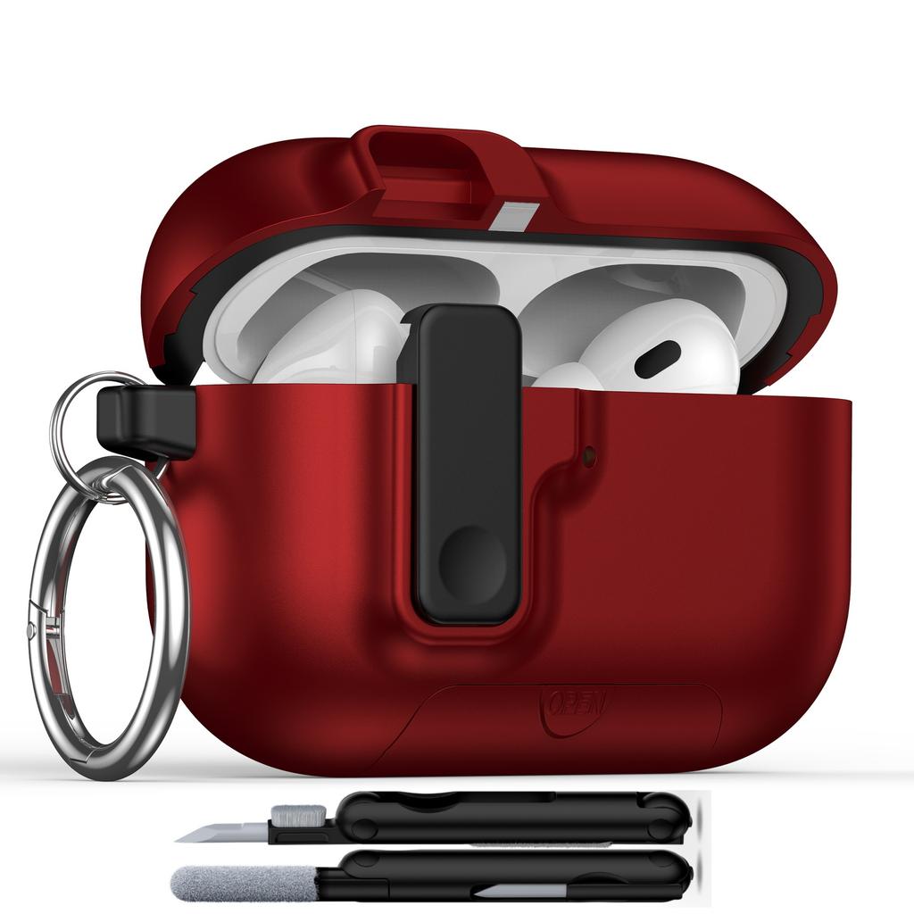 For AirPods Pro 3 Case 2025 with Cleaner Kit for Apple AirPods Pro 3rd Generation Case Safety Lock AirPod Pro 3 Case Accessories