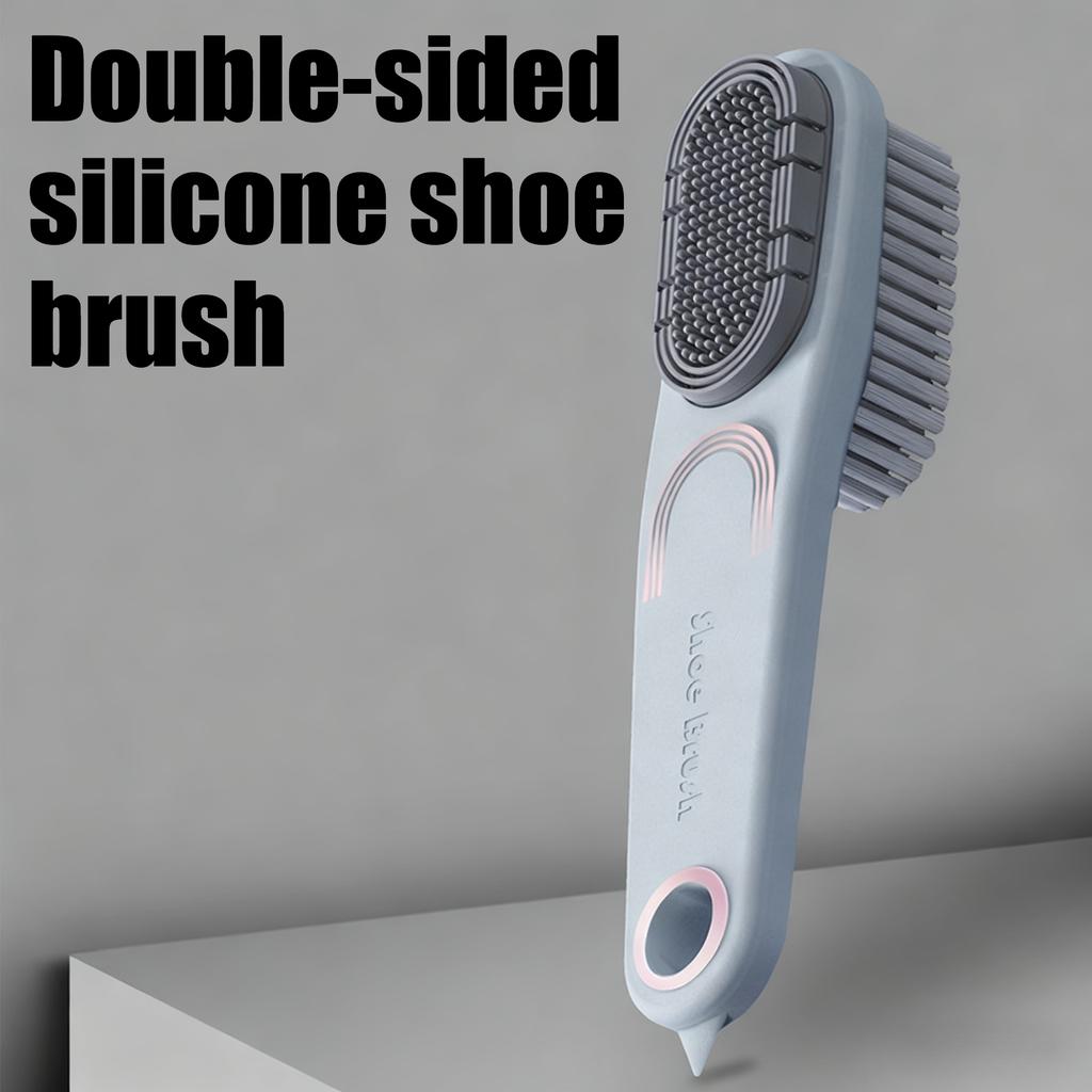 Multi-Functional Double-Sided Shoe Brush with Soft Bristles, Household Leather Shoe Cleaning Brush, Does Not Damage Shoes