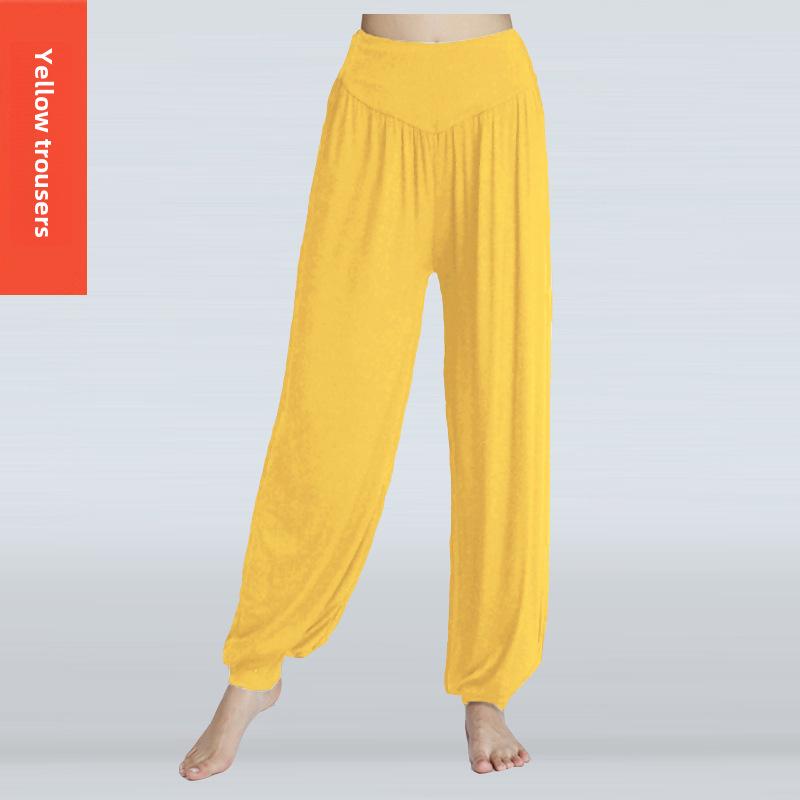 Sportovní kalhoty na cvičení modal pro jógu a tanec, velké kalhoty volného střihu