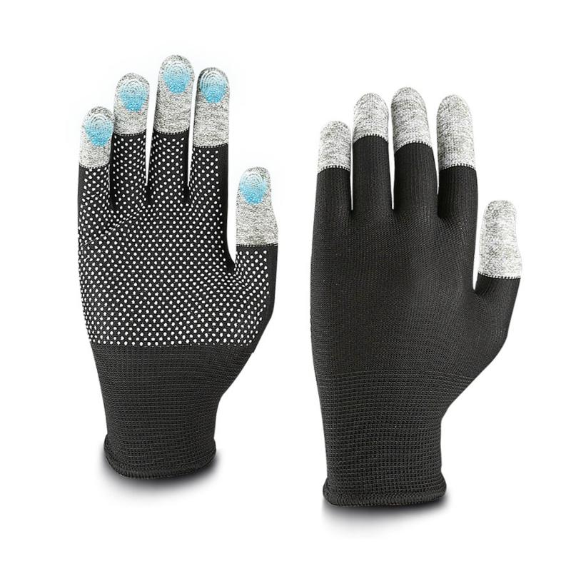 1 Pair Five Finger Touchscreens Gloves With Extended Cuffs And Nonslip Palms For Winter Outdoor Activity