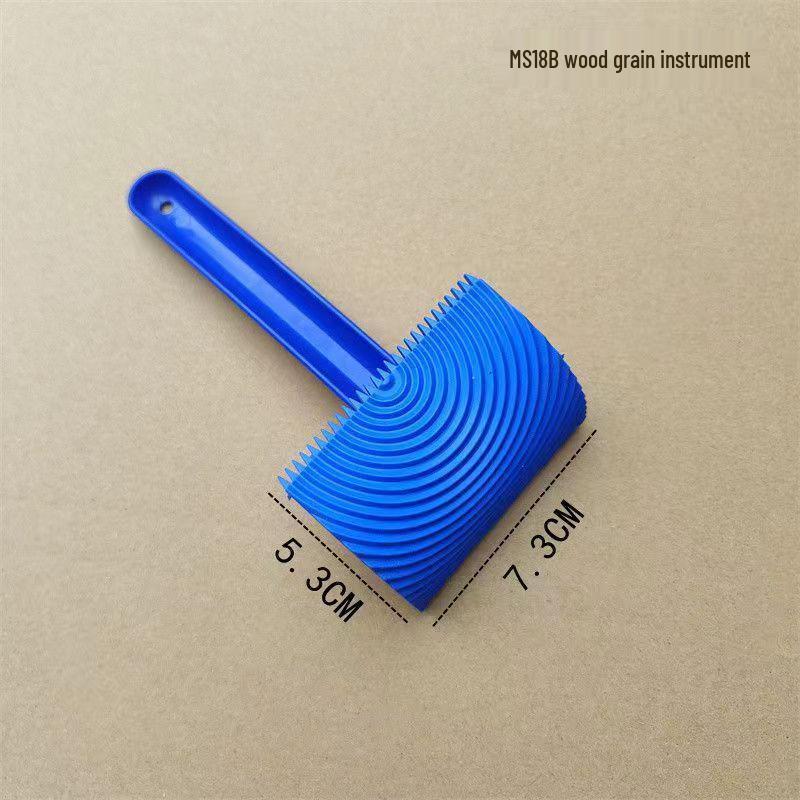 Rubber Wood Grain Roller & Sheet Art Tool Set - 3" & 6" for Paint Texture Coating