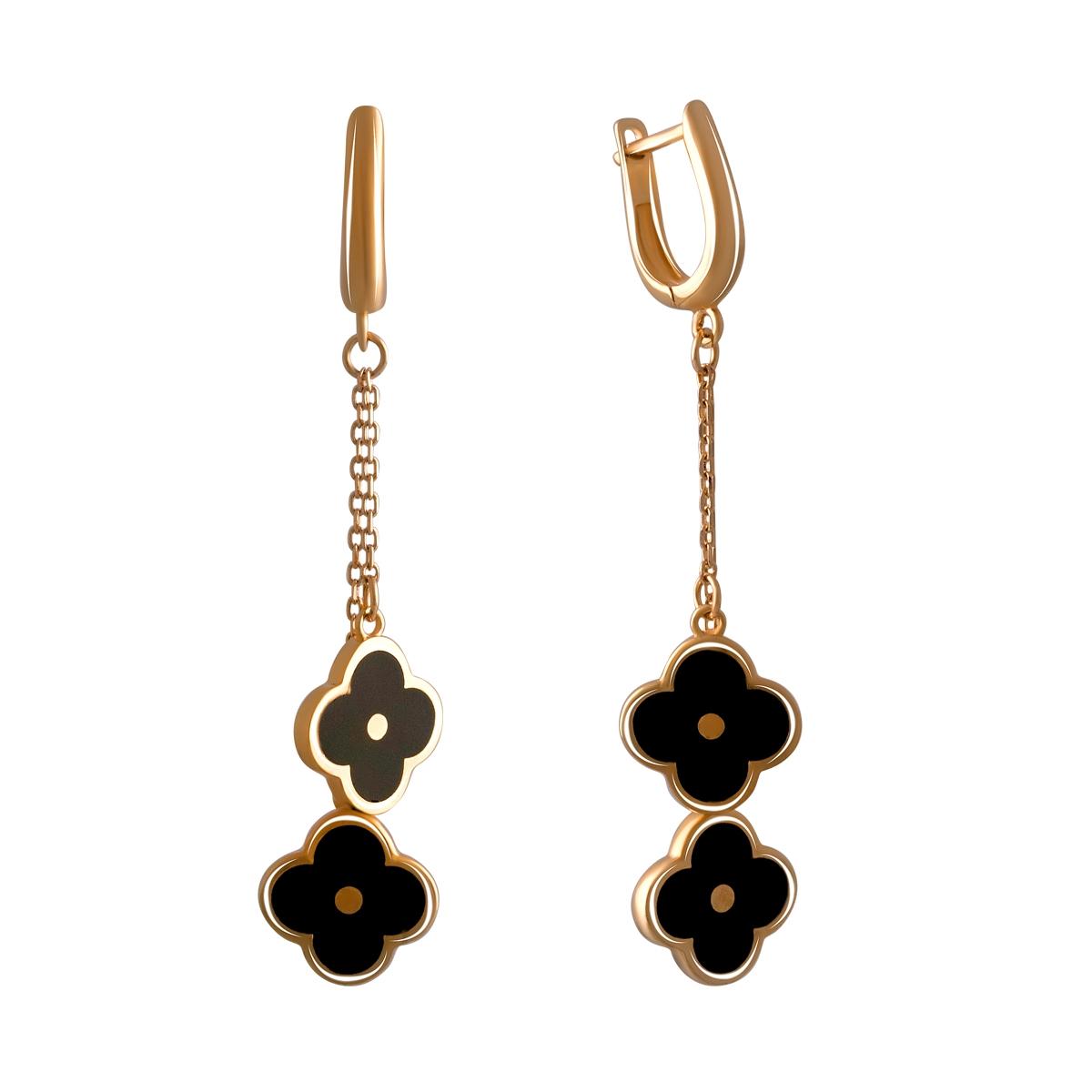 

Золота каблучка з фіанітами. (13262201) чорний