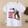 2026 New Chainsaw Man T-shirts Anime Character Printed T-shirt Casuals Sports Summer Short Sleeves Tops Men and Women Clothing