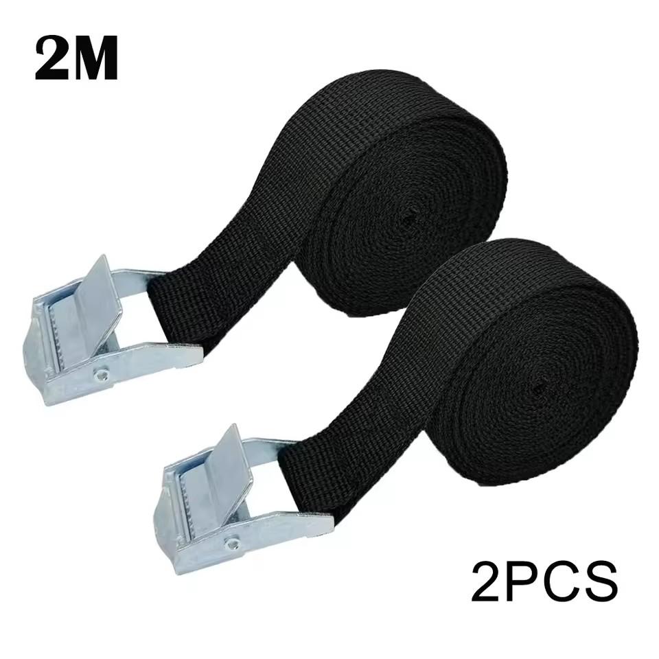 

2 шт. 25 мм x 200 мм многоразовые крепежные ремни с пряжками из цинкового сплава, регулируемый крепежный ремень для багажа и груза автомобиля, аксессуары и запчасти для автомобиля