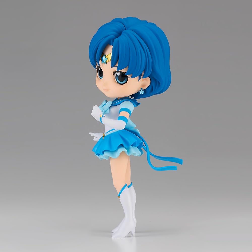 Bandai Spirits Sailor Moon Cosmos Eternal Sailor Mercury Figure Q Posket Collectible Toy