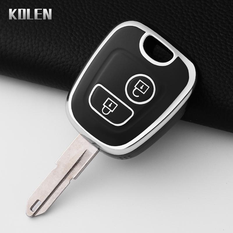 TPU Autoschlüsselhülle Abdeckung Schale für Peugeot 106 107 206 207 307 für Citroen C1 C2 C3 C4 Xsara Picasso für Toyota Aygo Schlüsselschutz