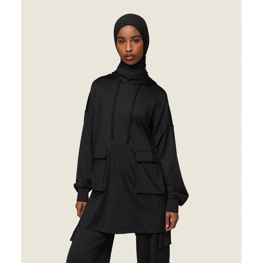 

Gymshark Толстовка большого размера Gs X Leana Deeb, черная B2b5v Bb2j XS