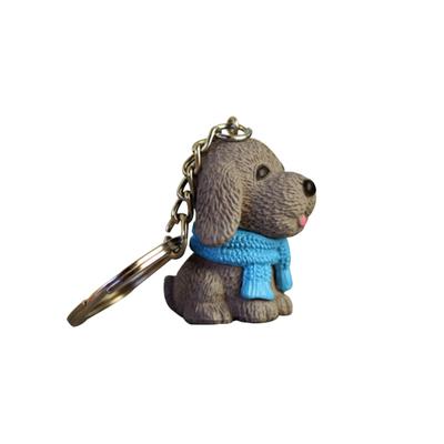 Cute Dog Scarf Pendant Keychain Car Bag Wallet Key Ring Gift Accessory