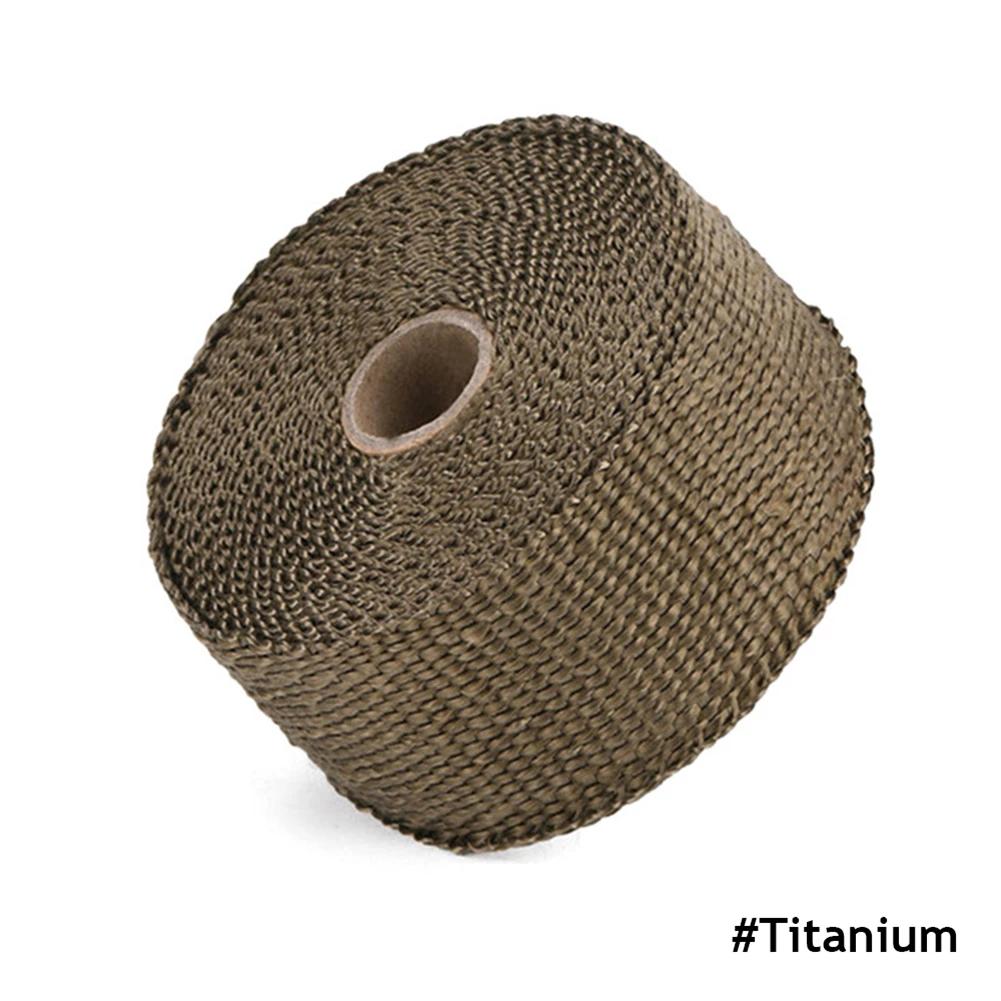 5M Roll Fiberglass Heat Shield Motorcycle Exhaust Header Pipe Heat Wrap Tape Thermal Protection Exhaust Pipe Insulate