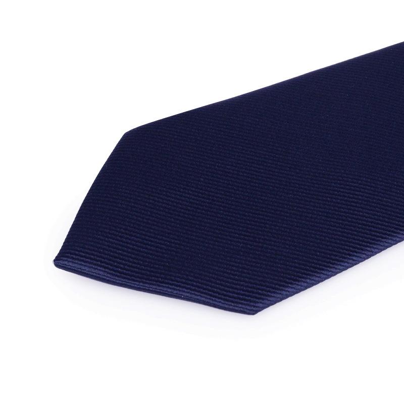 Tie Men'S Dress Business Navy Blue Fine Pattern Zipper Professional Wedding Groom Korean Version Zipper Hand Tie