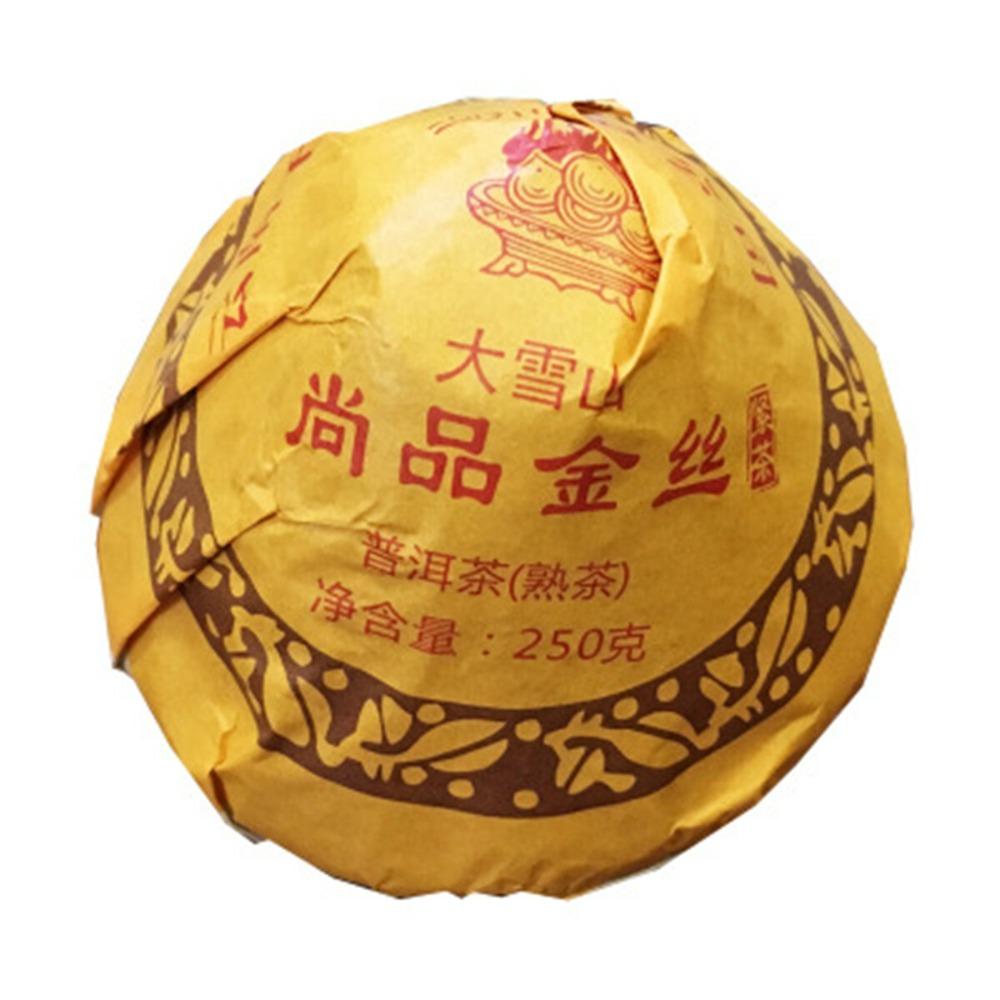 XiaGuan Big Snow Mountain 250g Ripe Pu-erh Tea Mushroom Shape Tibetan Flame