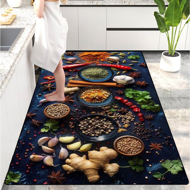 Moderne Küchenmatte Fußmatte für den Hauseingang Flur Schlafzimmer Wohnzimmer Dekoration Boden Teppich Balkon Badezimmer Langer Teppich