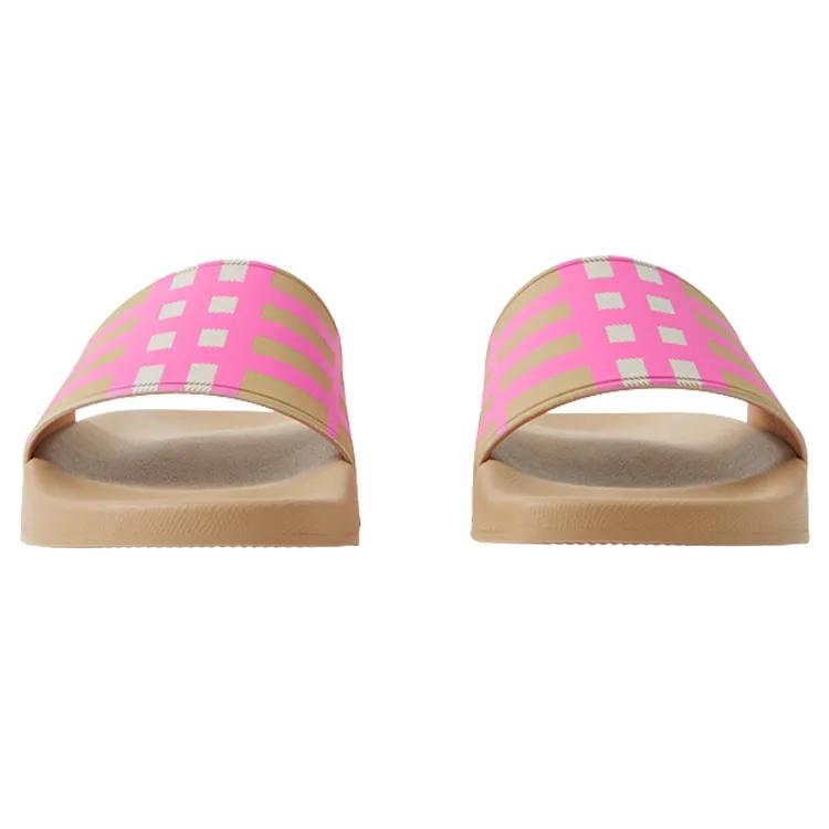 Burberry Women's Check Slide 'Bubblegum Pink' (Unisex) Slide Slippers 80723731