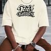 Ozzy Logo Printed T-shirt Heavy Metal Fitness Street Style Men's and Women's Summer Leisure Sports Pure Cotton Short Sleeves